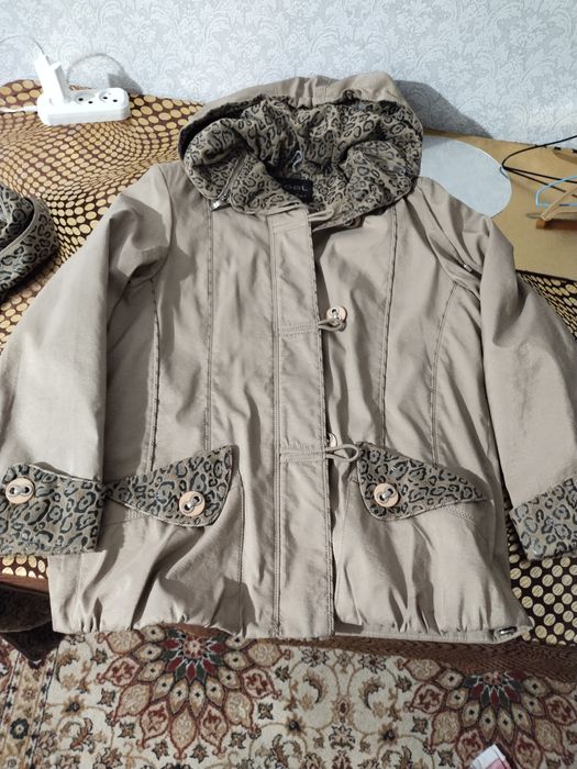 Плащ женский кожанный