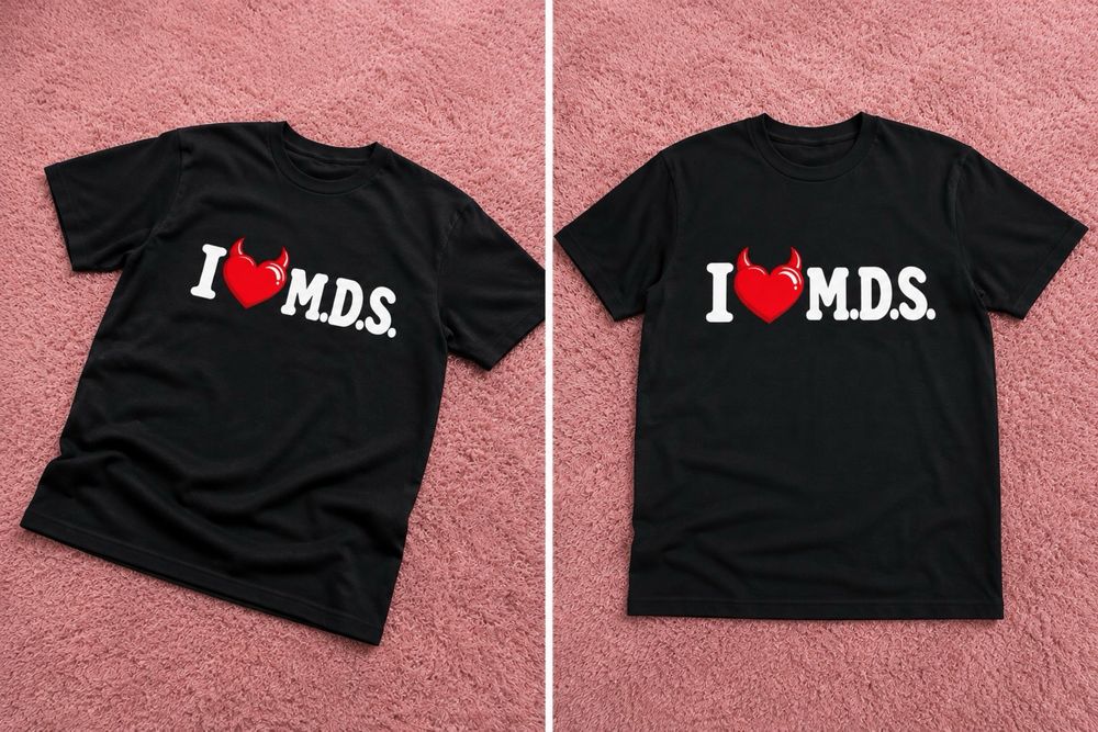 Tricou barbati i love mds, M, negru