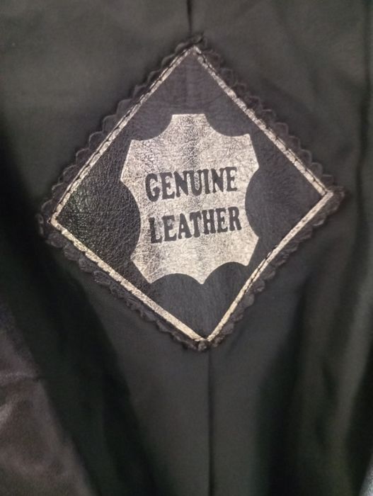 The leather genuine