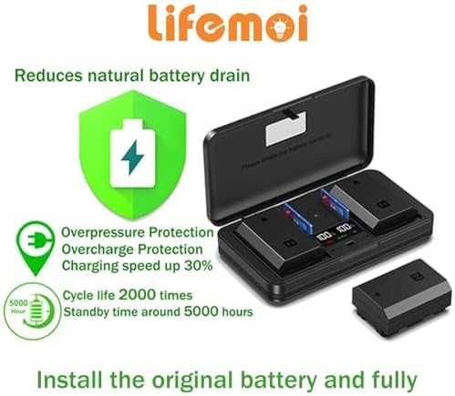 Ново Многофункционално зарядно D-LI90 с 2 батерии за Pentax K5 K7 фотоапарат