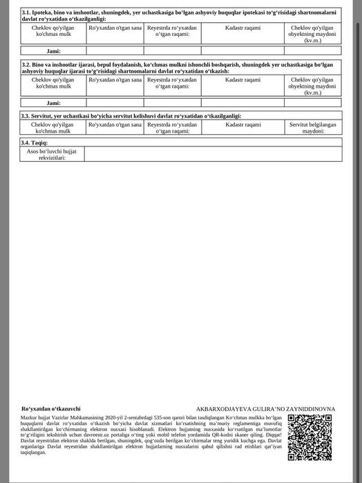 Srochni Sotladi honabot 4 sotuv yer