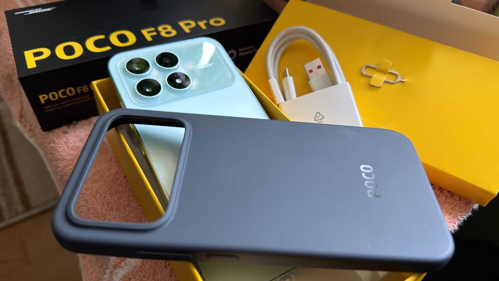 Vând telefon Xiaomi Poco F8 Pro 512GB, ca nou - cutie completă + husă