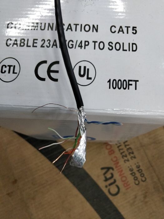 Продам кабель FTP 5e кабель LAN для внешней прокладки 305 метров: 17 ...
