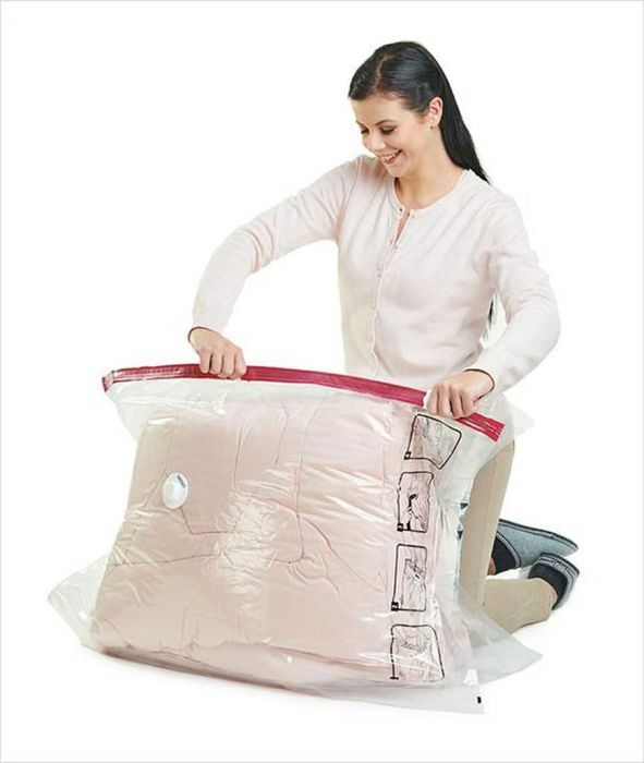 Вакуумиращи пликове за съхранение на дрехи и аксесоари – 50 × 60 cm