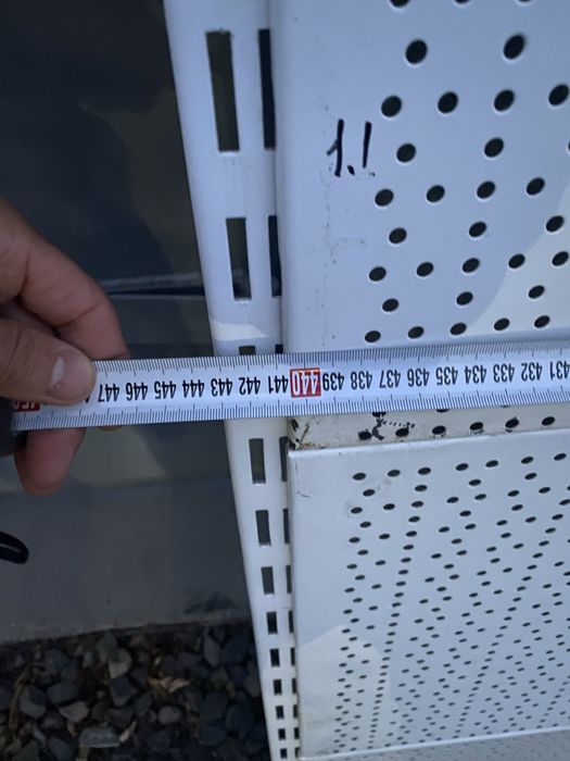 Стеллаж перфорированная панель