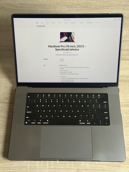 Vand sau schimb MacBook Pro 16-inch 2021, M1 Pro, 16GB ram, 512GB ssd.