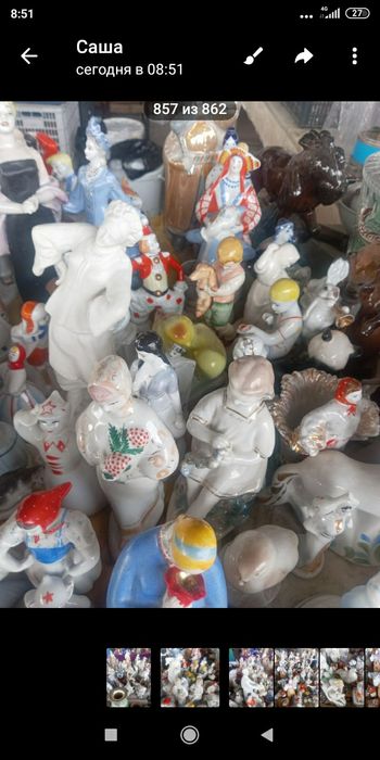 Продаётся фарфоровые статуэтки