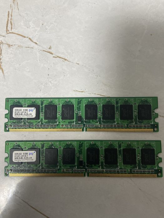 Оперативная память PQI DDR2 512MB 533MHz (2 шт.)