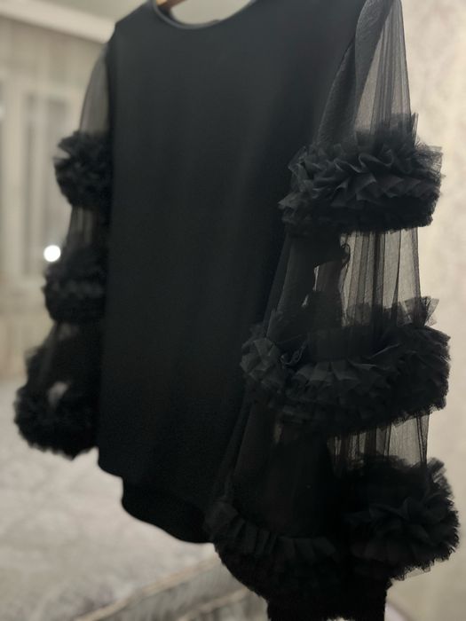 Блуза женская, чёрная
