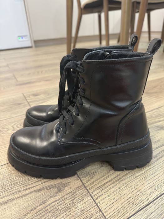 Сапоги зимние кожанные
