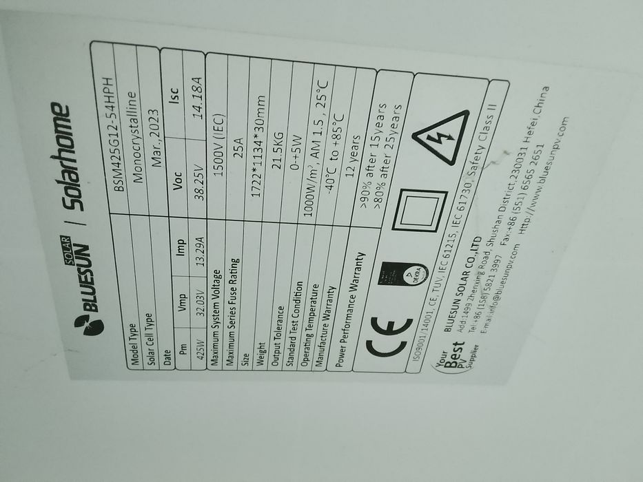 Солнечные панели 3 шт