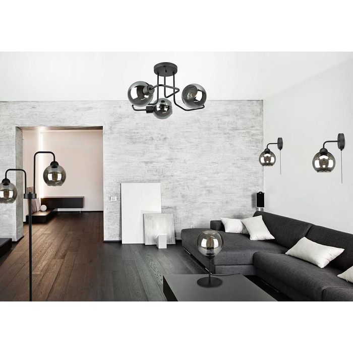 LEDO-337 лампа за таван 3xE27 алуминий с огледален ефект - 832-R3 G