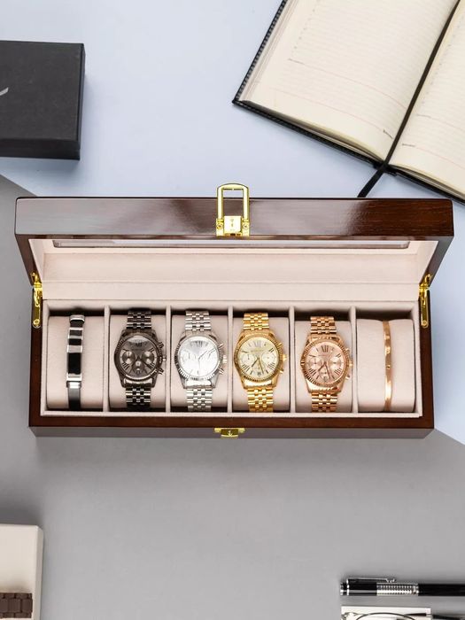 Шкатулка для часов и украшений дерево