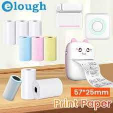 Термо хартия за Фотопринтер, Мини принтер Цветна, Лепяща, Бяла