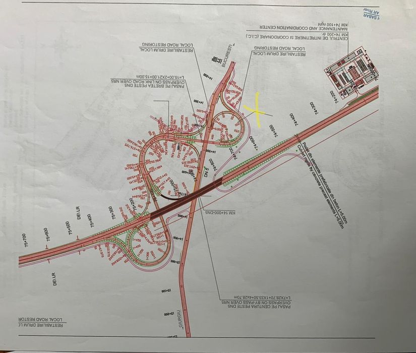 Teren investiție Jilava 2.775 mp | 74 m deschidere stradală | nod centura A0 sos. Giurgiului
