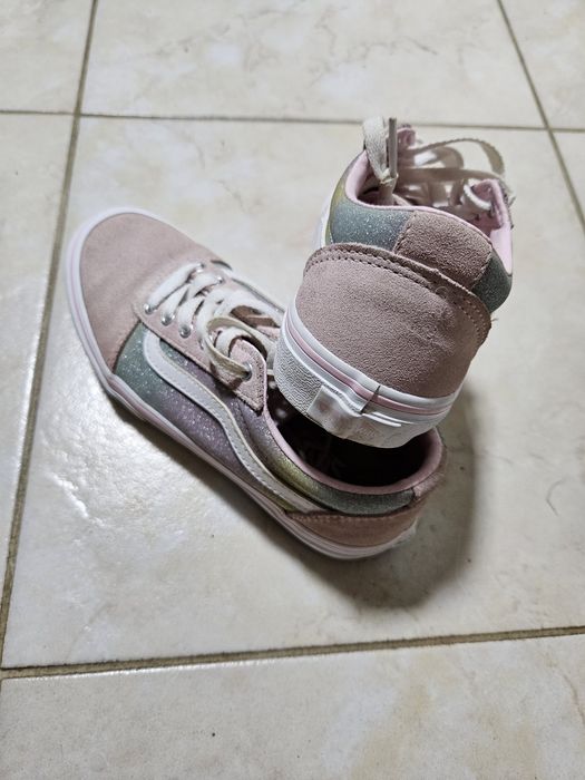 Adidasi Vans fetite roz piele naturală nr.33
