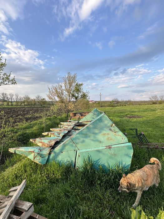 Rips Heder 6F Masă floare porumb in stare originală de fabrică, Ferodouri NOI, Dropia Sema 110 140 140 MLI C12 C14 Claas New Holland Laverda