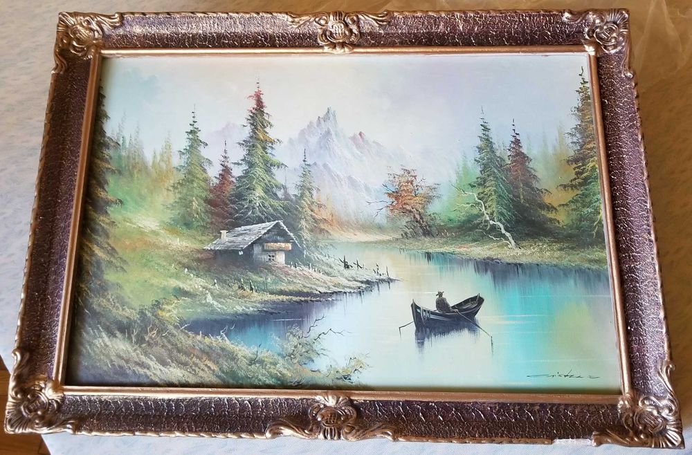 Tablou pictat semnat Cristea