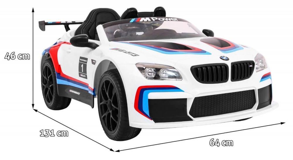 Masinuta electrica pentru copii BMW M6 GT3 (6666) Alb