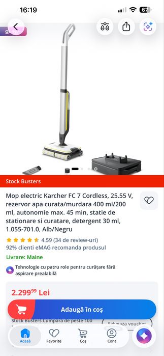 Mop electric Karcher FC 7