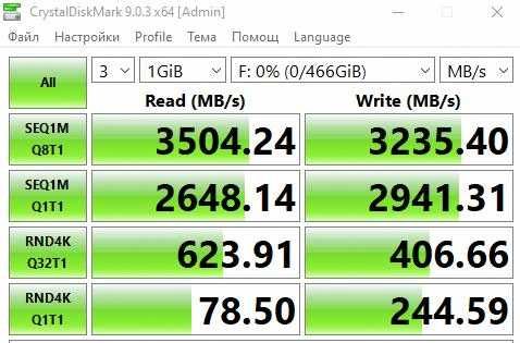 Crucial P3 NVMe - 1000GB, 500GB