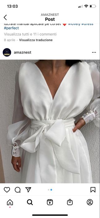 Rochie alba Nunta sau botez