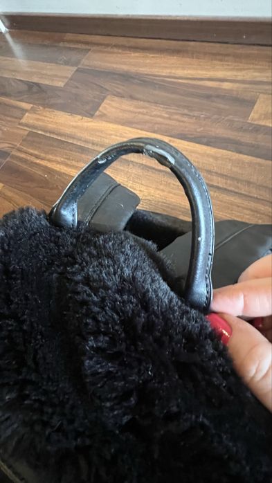 Reducere !Rucsac mare blana neagra