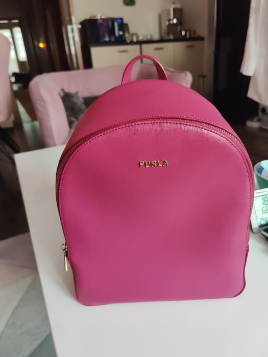 Раница Furla цвят фуксия цикламен