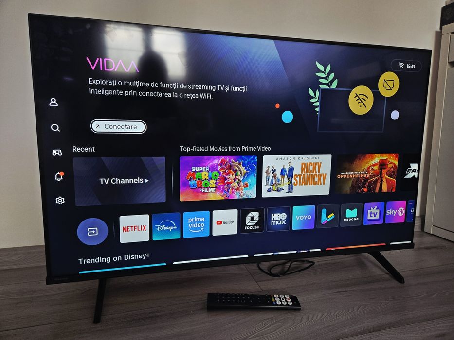 Televizor Hisense 43A6Q – 43” (108 cm), 4K Ultra HD, Smart TV – ca nou