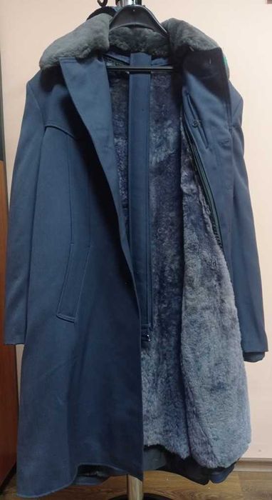 Мъжка шуба с подвижна подплата от агнешка кожа