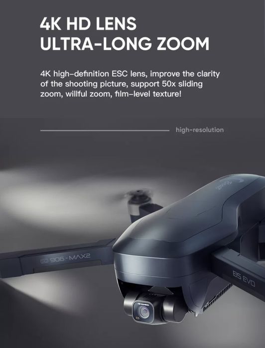 Drona cu camera Sony 4K UHD  distanta  4000m, 5G, 3 axe gimbal Noua