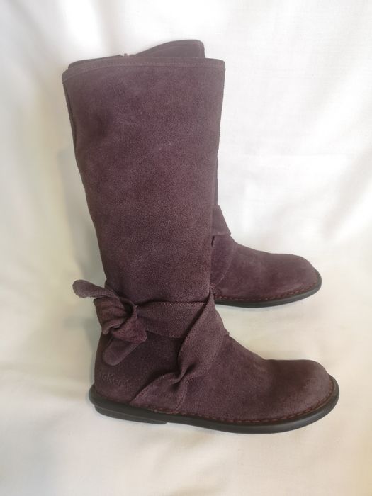 Kickers, ботуши естествен велур, номер 36