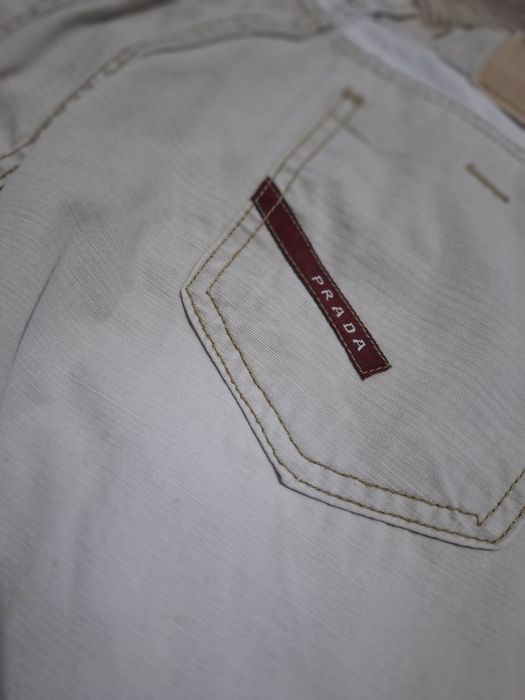 Blugi PRADA Albi Marimea 38