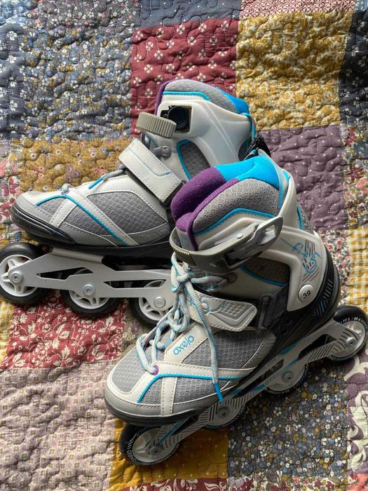 Ролери Oxelo Fit 5 (Decathlon) за възрастни – Размер 39 EU