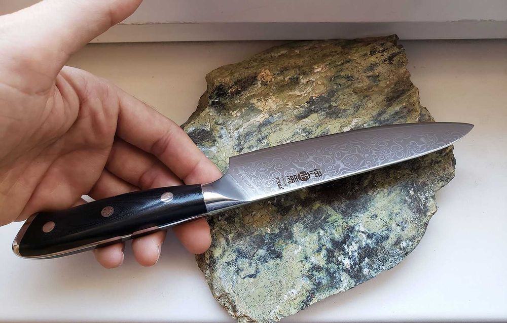 Cutit bucatarie otel japonez damasc VG10 - vanatoare, pescuit, camping