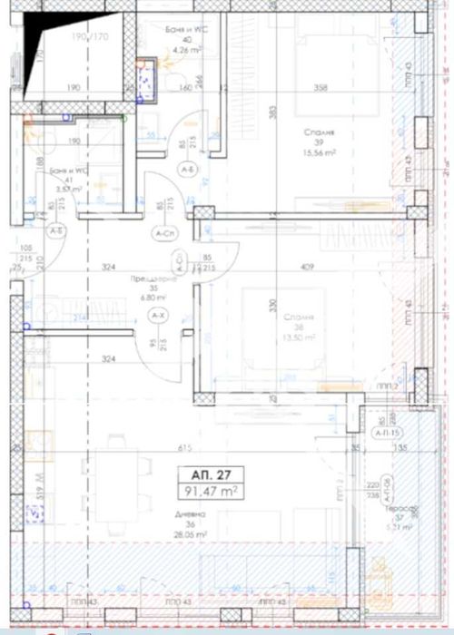 Тристаен апартамент в Беломорски 847-24630