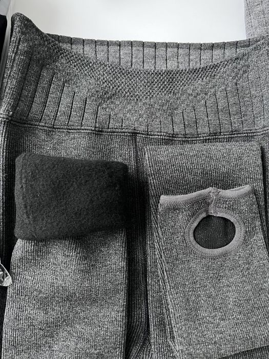 Теплые леггинсы из хлопка