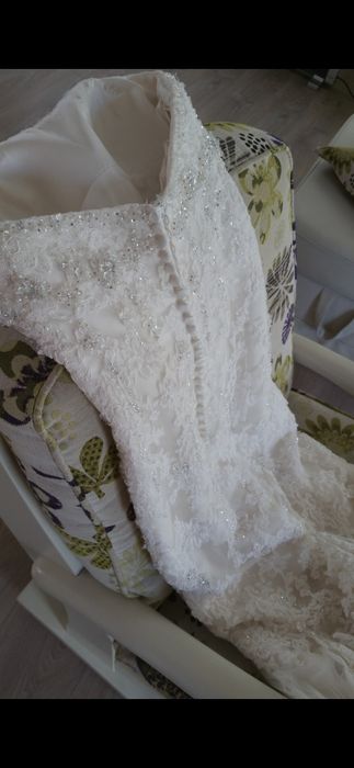 Rochie mireasa dantela,sirena,mărimea 34-36