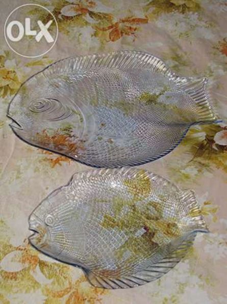 Блюдо-салатник в виде рыбки, набор.