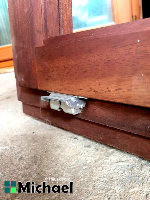 Fereastra lemn masiv,mahon,vintage 1978,Austria