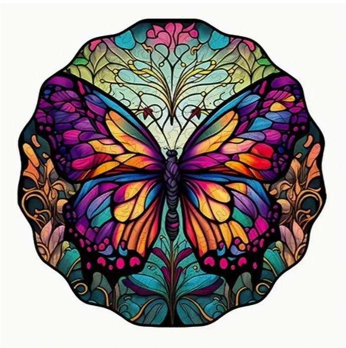 Дървен пъзел "Пеперуда"