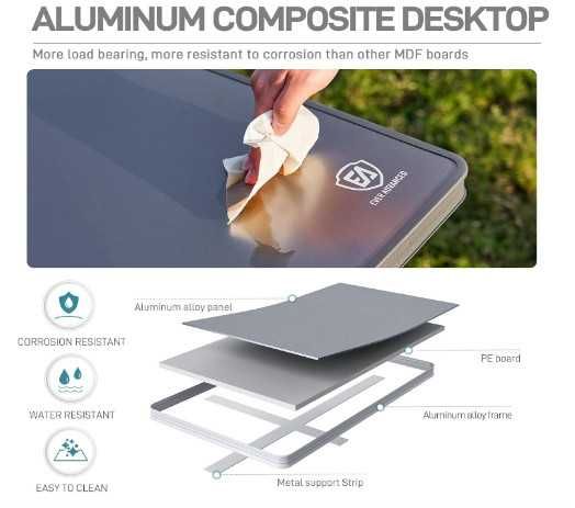 Сгъваема къмпинг маса EVER ADVANCED 120 x 60 см, за 4-6 души