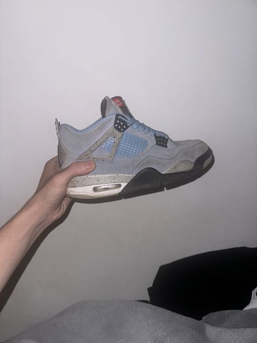 Adidasi jordan 4 university blue unc