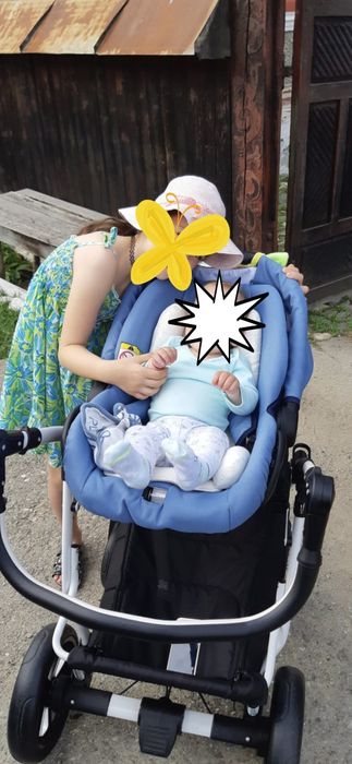 Vând căruț copil 3 în 1