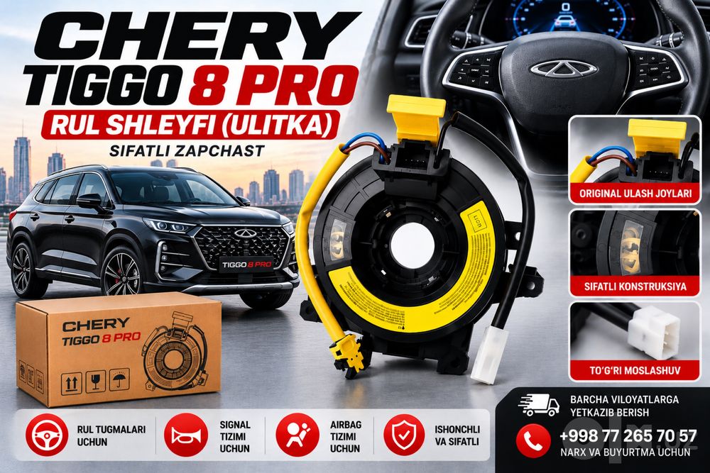 Chery Tiggo 8 Pro rul shleyfi ulitka sifatli zapchast
