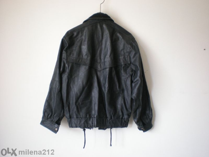 черно кожено мъжко яке