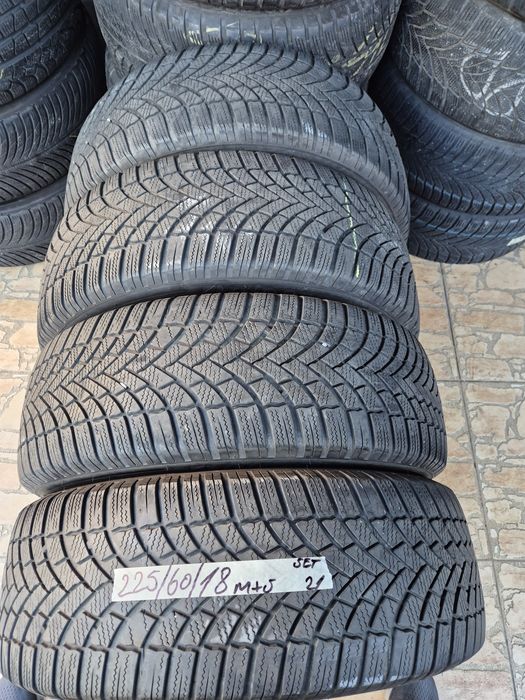 Vând cauciucuri 225/60/18 M+S set complet imp Germania dot 22/2021