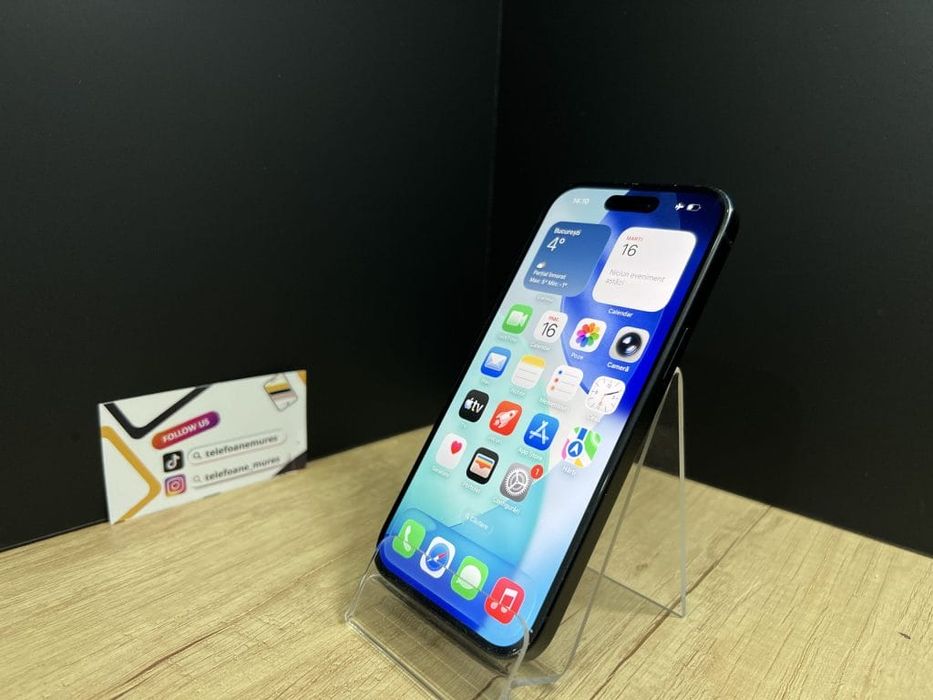Iphone 15 128Gb Black Second-Hand Bun 3 ani garanție, Telefoane Mures