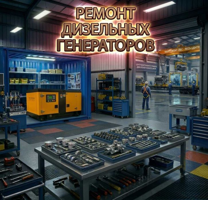 Ремонт дизельных генераторов ДГУ, АДГ, ДЭС