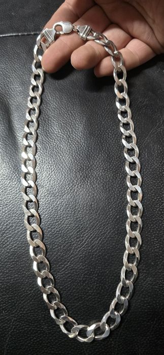 Lant argint masiv 2 fețe 80 gr